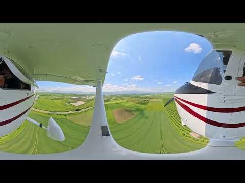 VR 360 Tsnori Airport fly around airfield