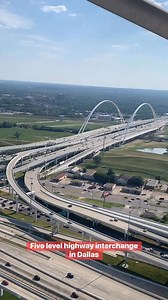 High Five Interchange, Dallas. A Five Level Highway🙄 #DallasSkyline #texas #highway #theview | Jay Pee