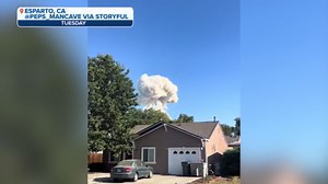 Explosion at northern California fireworks warehouse sparks wildfire