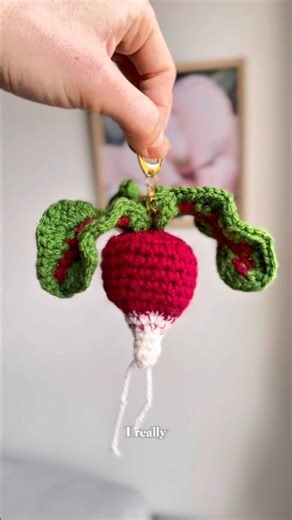 I Saw This Crochet Radish Charm and Had to Make It 🫜