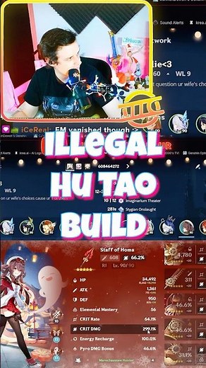 40% Crit Damage TWICE?! Rarest Hu Tao Build Ever | Genshin Impact Shorts