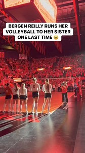 Bergen Reilly plays against her older sister Raegan on Illinois for the final time tonight 🥹❤️ #Huskers #Nebraska | Hurrdat Sports