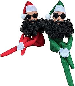 Amazon.com: Christmas Elf Doll Plush Toy, Funny Christmas Doll with Sunglasses, Handmade Christmas Elf Toys for Xmas Gifts and Holiday Ornaments (Red+Green) : Toys & Games