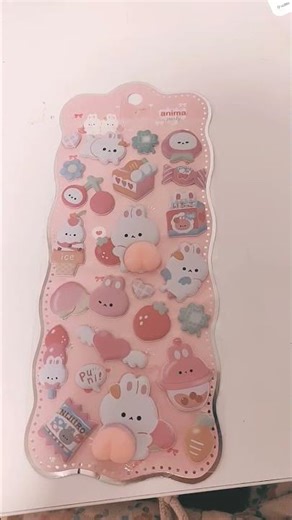 unboxing super cute bunny stickers (from Amazon)