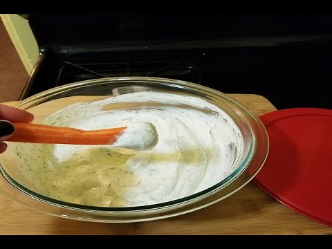 How to make Vegetable Dip Keto Low Carb Friendly Garlic Dill Vegie Dip