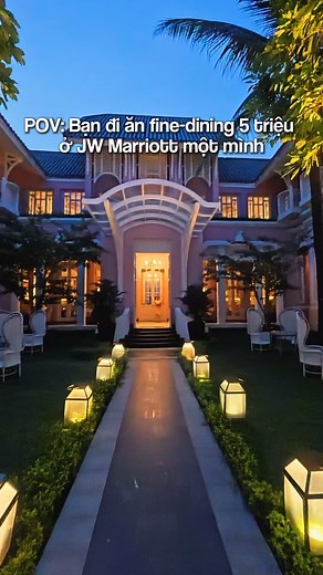 Bạn đi ăn fine-dining ở Pink Pearl JW Marriott Phu Quoc một mình 🧸 #pov #alexmotminh #fyp #ancungtiktok
