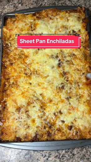 Easy Sheet Pan Enchiladas Recipe