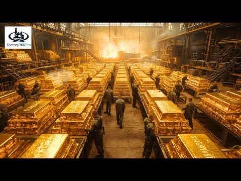 Inside Gold Refinement: From Dirty Ore to Shiny 24K Bars (Full Process)