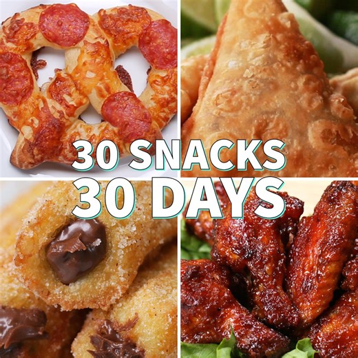 30 snack recipes to get you through the next 30 days! shop the recipe: https://tasty.co/buy/parmesan-cheese-crisps | Tasty