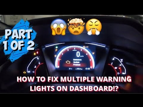 HOW TO FIX MULTIPLE WARNING LIGHTS ON DASHBOARD OF 10th Gen Honda Civic