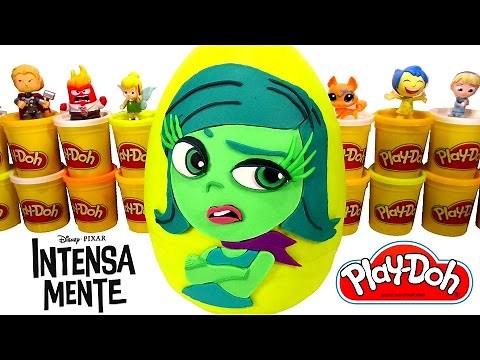 Huevo Sorpresa Gigante de Desagrado de Intensamente en Español Plastilina Play Doh