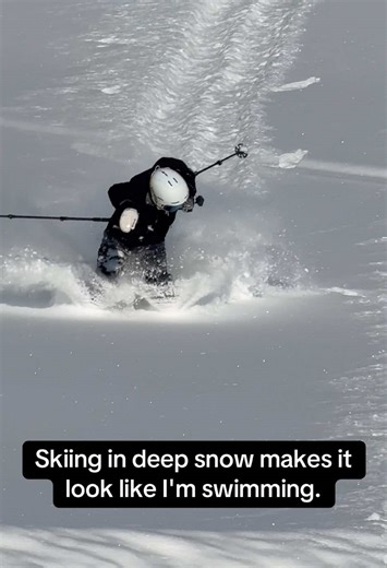 I got the very first ride in Hemu China, after an epic snow dump for two days, and it’s a huge swimming pool. #RoadTo19M #Pubity (Minghai Song via Viralhog)