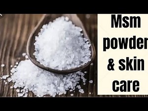 Best way to use MSM powder in your lotion, cream. #skincare #msm