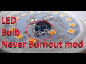 How to hack a led bulb to extend it's lifetime by 500%
