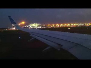 Take Off Garuda A330 di Bandara Soekarno Hatta ke Juanda malam Hari