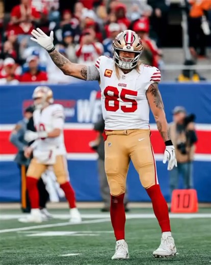 George Kittle catches a short pass in the end zone. 49ers lead 21-14. 9:36 left in the 2nd quarter. | 49ers