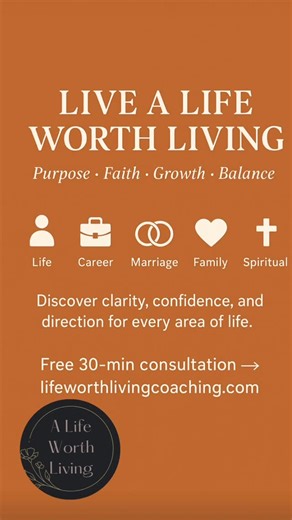 Isabel Plasencia | Christian Life Coach on Instagram: ". LIVE A LIFE WORTH LIVING LIFE COACHING - Free 30-min consultation →book now https://lifeworthlivingcoaching.com/en/services Purpose · Faith · Growth · Balance Discover clarity, confidence, and direction for every area of life. ⸻ ✨ OUR SERVICES • Life Coaching • Career & Professional Development • Marriage & Pre-Marriage Coaching • Family Coaching • Spiritual Coaching • Group / Corporate / Executive Coaching Move forward with purpose, clari