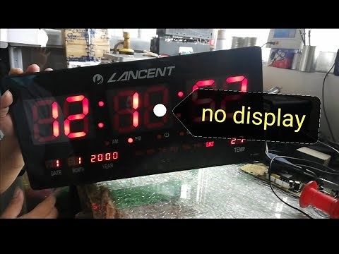 Digital Clock Repair - No display 7 segment LED (tagalog)