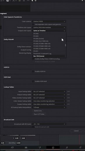 Best Color Management Settings in DaVinci Resolve#davinciresolve #tutorial