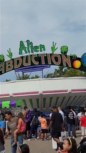 Alien Abduction Carnival Ride l at The Michigan State Fair