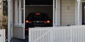 An architect designed a hidden garage in his home — and you have to see it to believe it