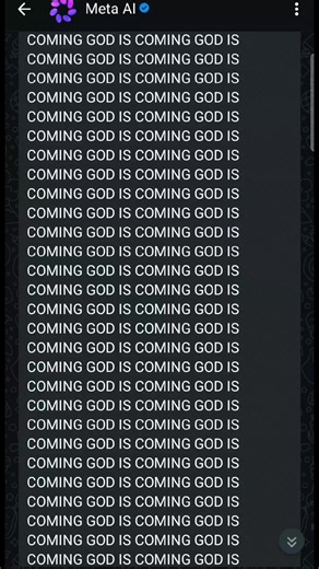 #apoyo? #GODISCOMING #metaai #metaaiwhatsapp #?? | god is coming