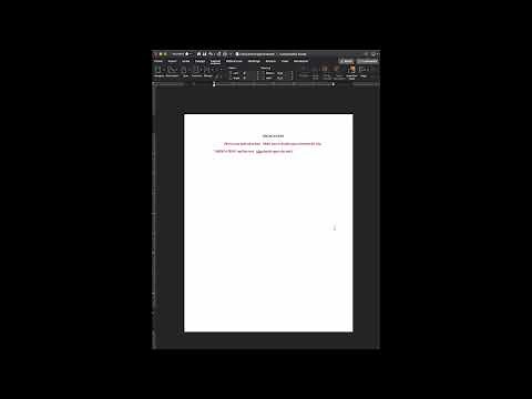 Dedication Page Formatting