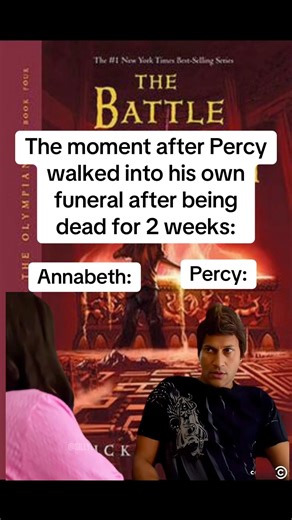 The moment after Percy walked into his own funeral after being dead for 2 weeks: