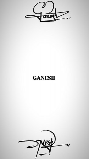 1M views · 7.1K reactions | GANESH name 2types Share & Comment Your Name ✍️ Contact for your name with Different Styles WhatsApp :-8800134151 .#signdhirendra #reels #mumbai #signature #fashion #kerala #google #trending #viral #function #reels #winter #love #selflove | sign.dhirendra | Facebook