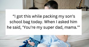 Mom finds wholesome surprise in son's school bag, his explanation steals hearts