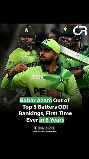 Babar Azam Loses Top 5 ODI Spot | Pakistan Cricket News & Rankings Update | On Record Pakistan