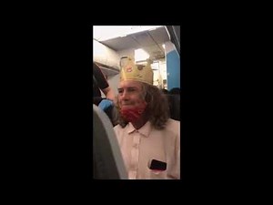 Burger King Man On Plane