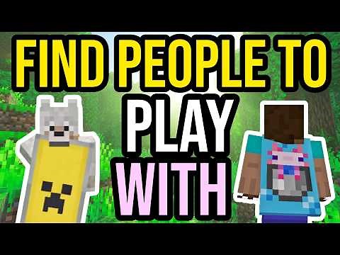 How To Find People To Play Minecraft With Bedrock & Java!