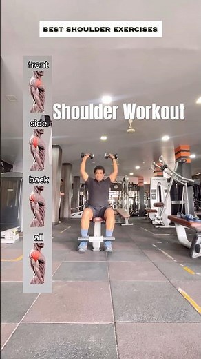4 Basic Shoulder Exercises🔥Build Strong & Sculpted Shoulders Fast | Shoulder Workout at Home / Gym