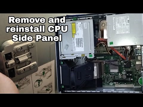 How I Remove the Side Panel of the Desktop CPU