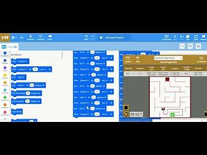 Solving a dynamic maze using VR VEX (Code + Output)
