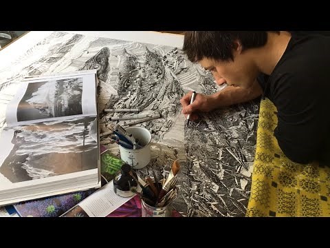 Endurance - behind the drawing - an illustration of Shackleton's Expedition