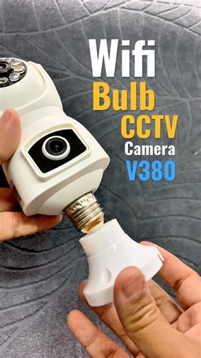 V380 WiFi Bulb CCTV Camera – Dual Lens 360° Security Camera Review & Setup #shorts #cctv