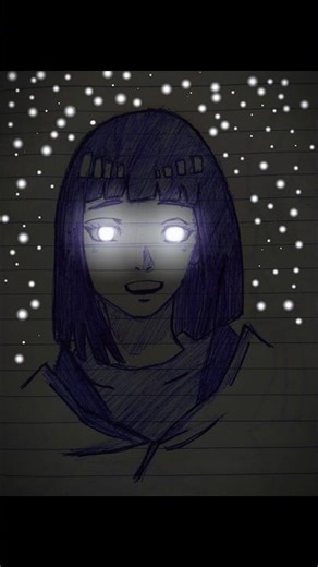 quick sketch of Hinata hyuga 'glow art'