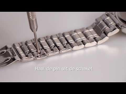 Horlogeband inkorten (schuifjes band)