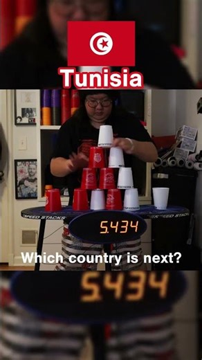 The smoothest 2 color cycle you'll see #cupstacking #asmr #satisfying