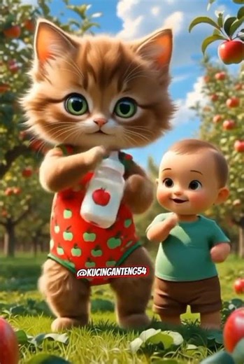 Cat meowing & cute baby singing #shortvideo #cutecat #singingcat #cutebaby #pokameame #viral