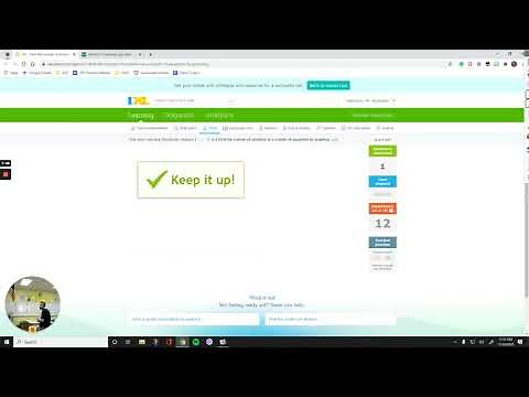 IXL Algebra 1 U.4 Find the number of solutions to a system of equations by graphing [HJW]