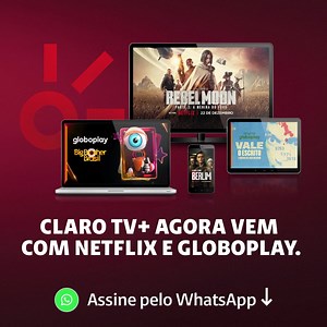 1.2K reactions · 31 shares | Assine já e aproveite o melhor da TV com mais de 100 canais ao vivo com filmes, séries, esportes e novelas no Claro tv+. | Claro Brasil | Facebook
