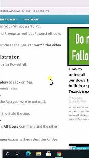 How To Uninstall Apps on Windows 10 ( Uninstall 3D Builder App )
