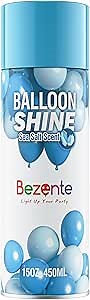 Bezente Balloon Shine Spray - 15 oz Sea Salt Scent High Shine Balloon Spray, Waterproof, Long-Lasting Antioxidant, Instant Shiny Effect for Party Balloons Decorations