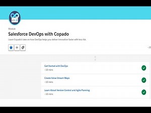 Salesforce DevOps with Copado - Get started with DevOps - Copado integration with Salesforce trail