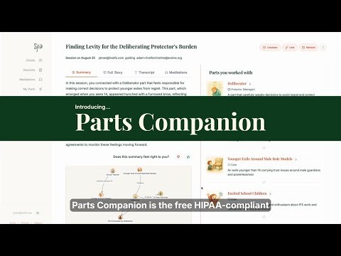 Parts Companion Overview for Practitioners
