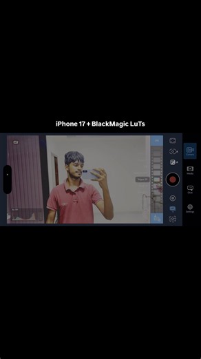 iPhone 17 with BlackMagic LuTs