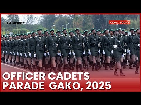 Colourful military parade by Rwanda Defence Force || 1029 Officer Cadets Pass Out
